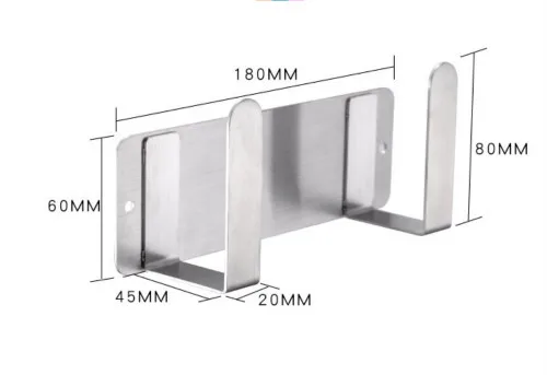 

Pot Lid Rack, Wall Mounted 304 Stainless Steel Pan Lid Organizer Holder, 3M Self Adhesive, Kitchen Cooking Utensil Tool