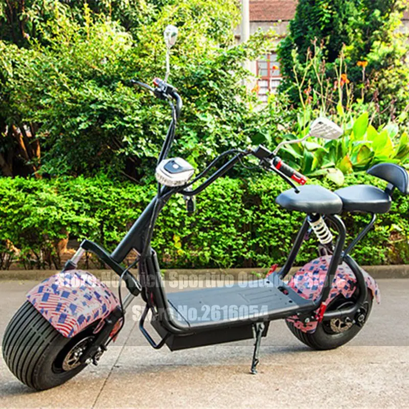 Электрический скутер Citycoco 1000 Вт литиевая шина для взрослых 12 А · ч езды на