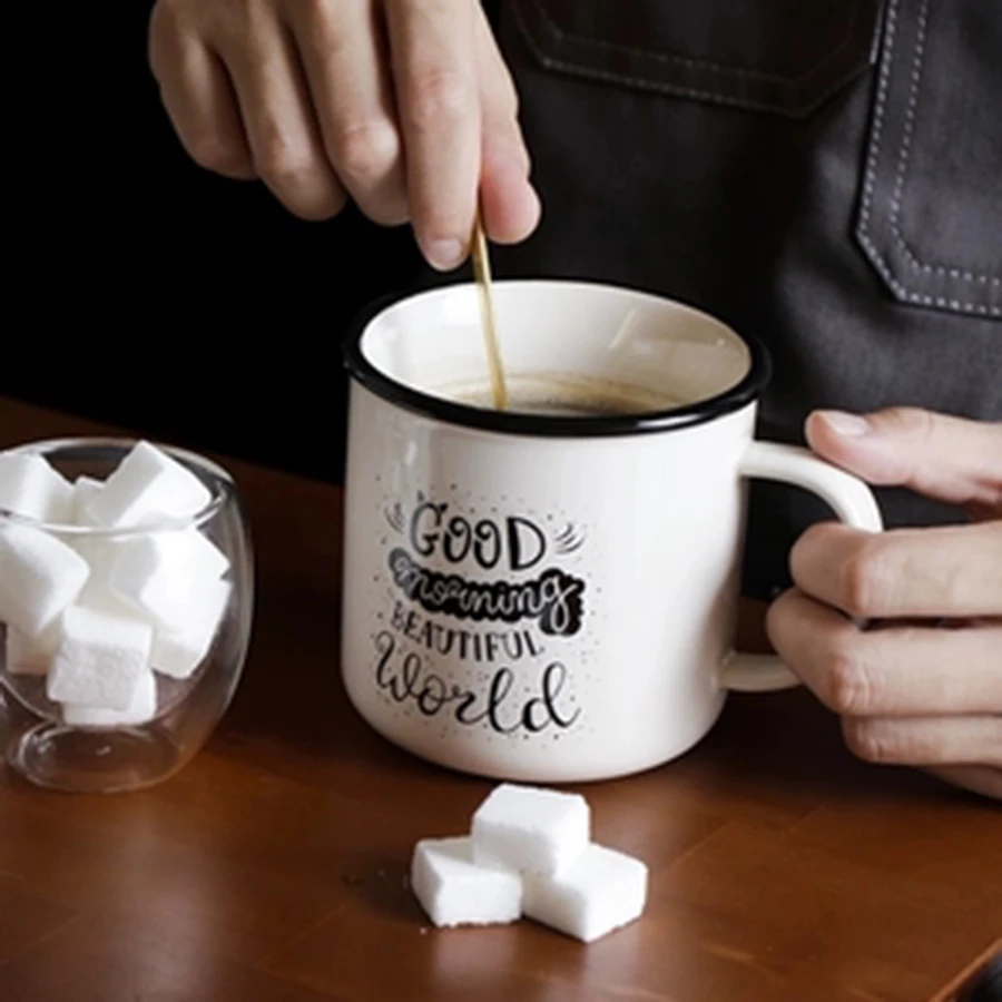 Большие керамические кружки для кофе креативные винтажные персонализированные
