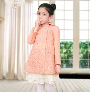 

New 2017 Wind Coat Cardigan Jackets for Girls Brand Girls Spring Trend Style Girls Jackets Kids Winter Trench Autumn Coat