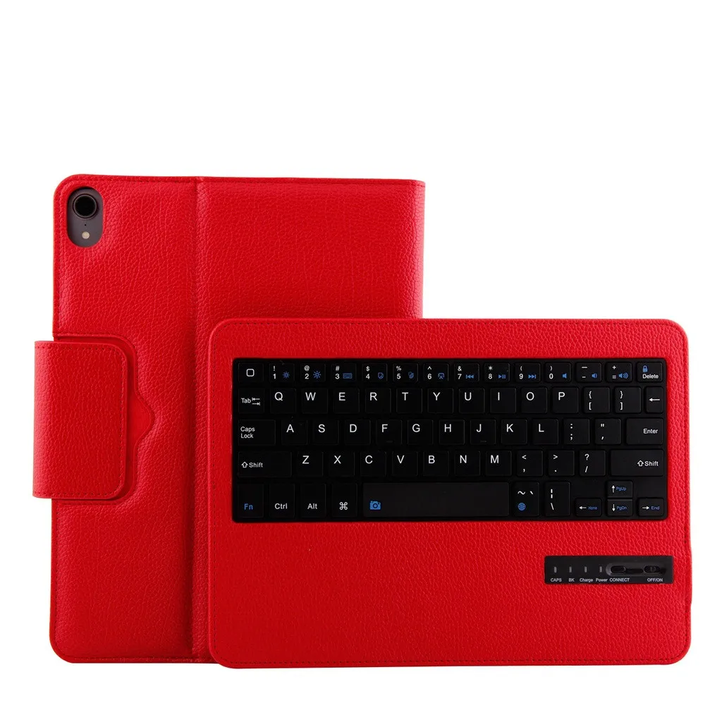 Чехол VOBERRY для iPad Pro, 11 дюймов, кожный кронштейн+ Съемная Беспроводная Bluetooth клавиатура