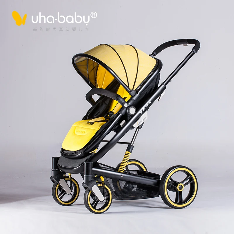Бесплатная доставка детская коляска Uhababy складная амортизатор для 0 36 месяцев|pram