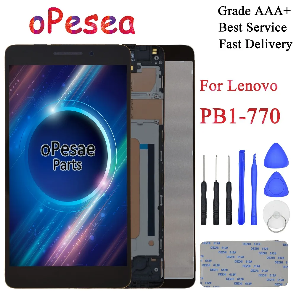 OPesea для Lenovo Phab Plus PB1 770N 770M Полный ЖК дисплей панель сенсорный экран дигитайзер