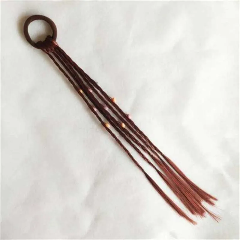 Lovely Heart Wig Ring Elastic Hair Bands Rope Girls Ponytail Holder Rubber Scrunchies Headwear Accessories | Аксессуары для одежды