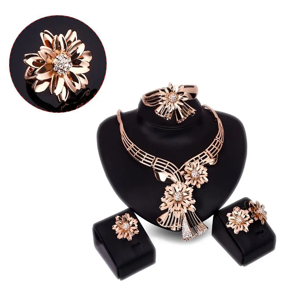 Новые африканские бусы Ювелирные наборы для женщин горный хрусталь Благородный