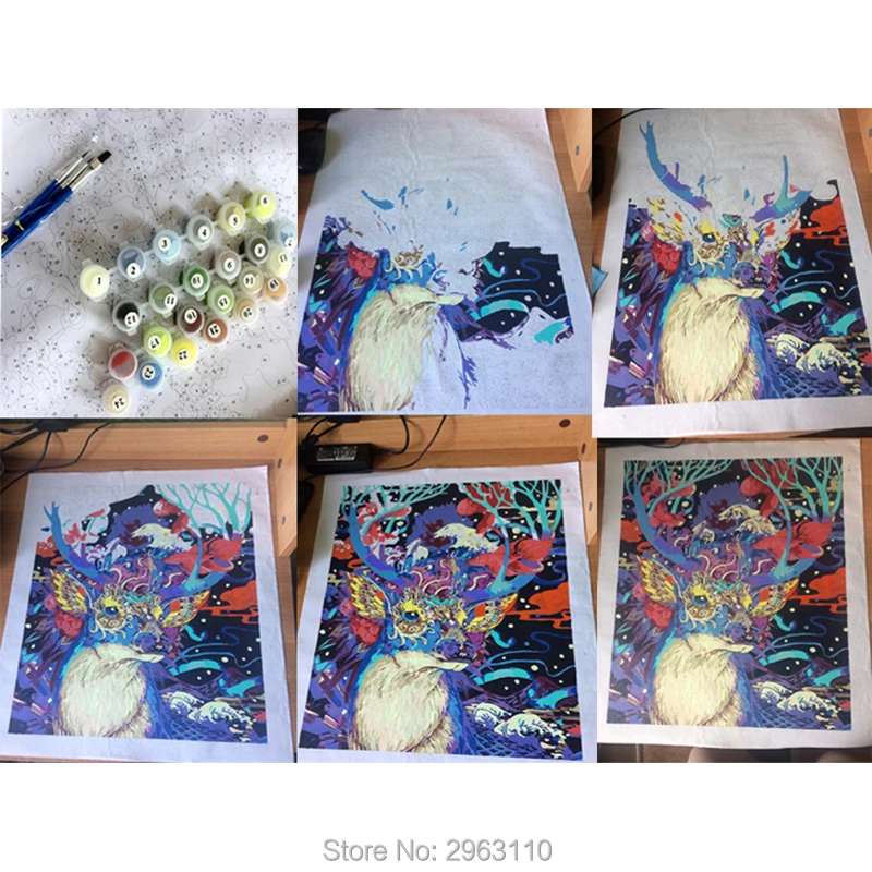 Картины маслом на холсте ручной росписи наборы для раскрашивания по номерам