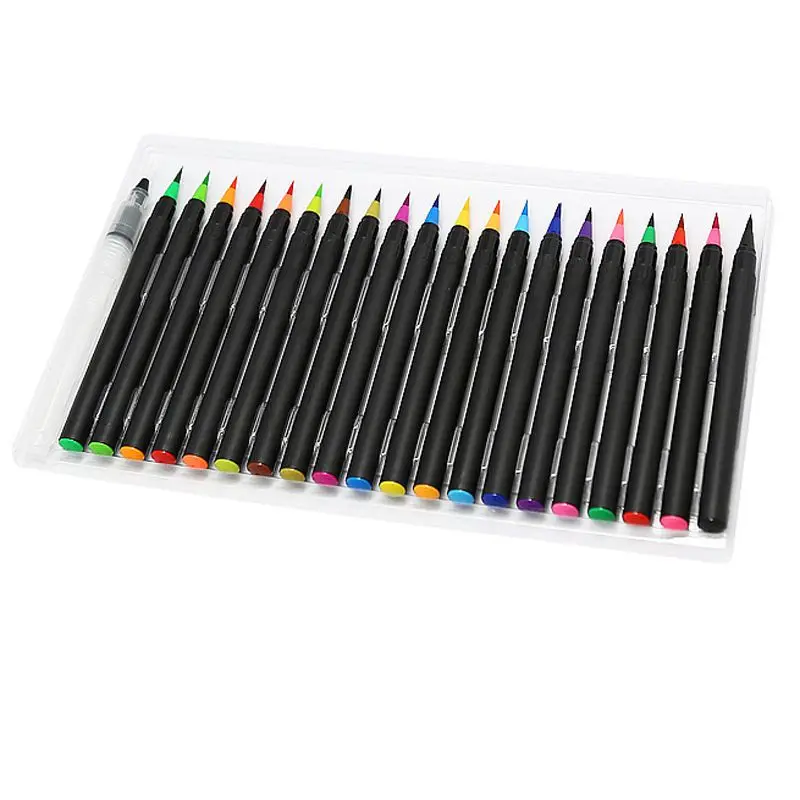 1 шт. 20 цветов акварельная ручка мягкая насадка кисть для рисования водопроводная