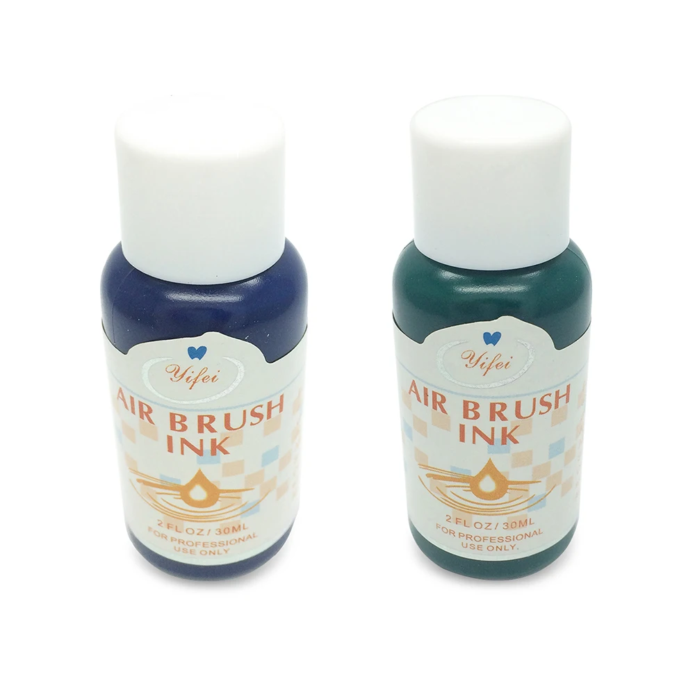 8 видов цветов 30 мл/бутылка лак для ногтей Чернила Аэрограф дизайна | Красота и