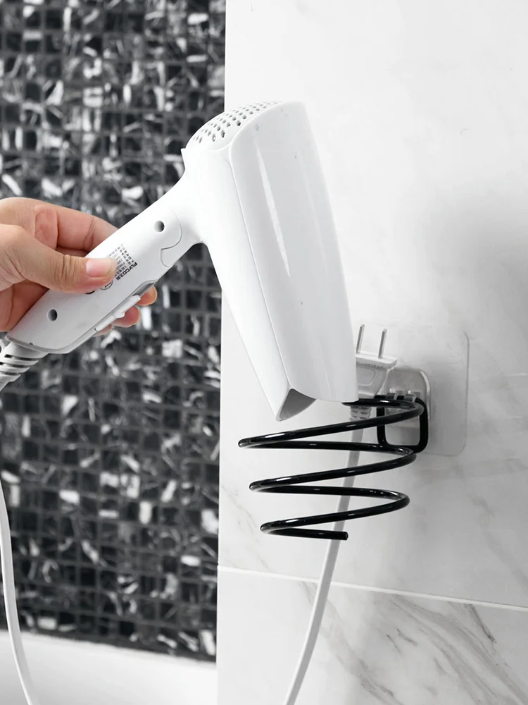 Настенная полка для ванной комнаты настенная стойка фена держатель хранения