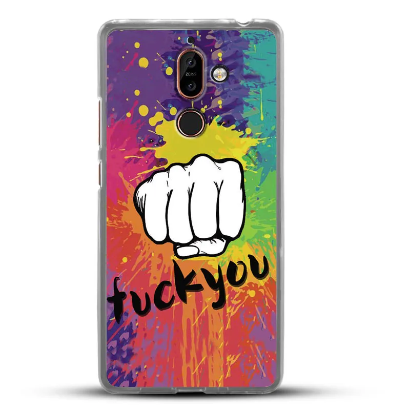 Пять цветов чехол для Nokia 7 Plus роскошный крутой дизайн силиконовый мягкий Nokia7