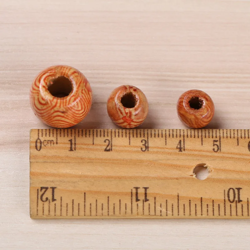 Бусины деревянные с винтажным рисунком аксессуары сделай сам для рукоделия