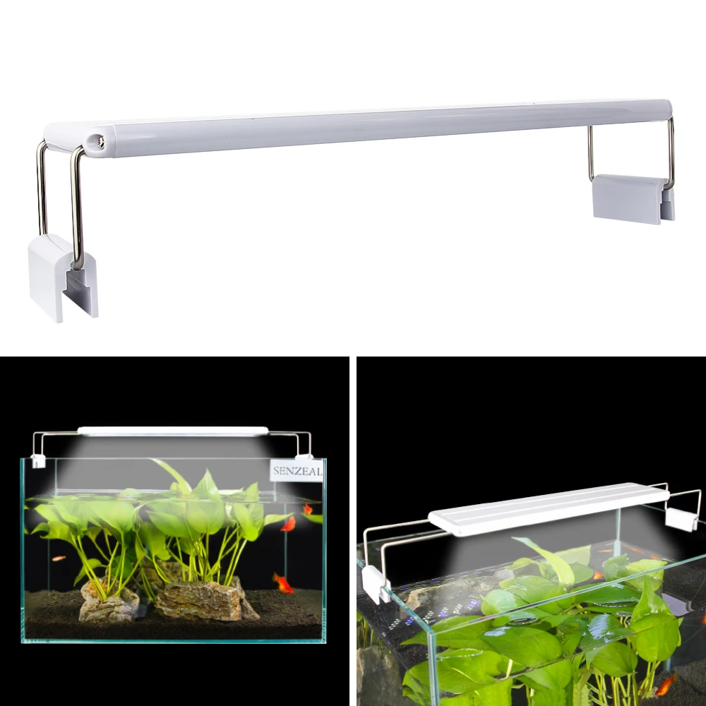 Senzeal Aquarium Light Super bright Aquarium Led Lighting M3/X3/X5/X7/X9 Clip-on Slim Fish LED Lamp 220V/110V Fish Tank LED Lamp
