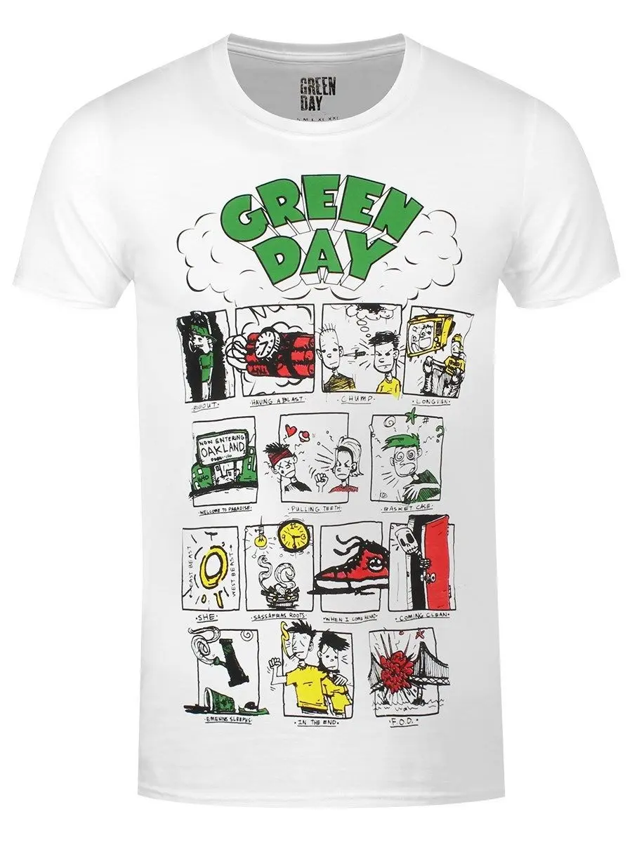 

Green Day Dookie Collage Men's White T-shirt
