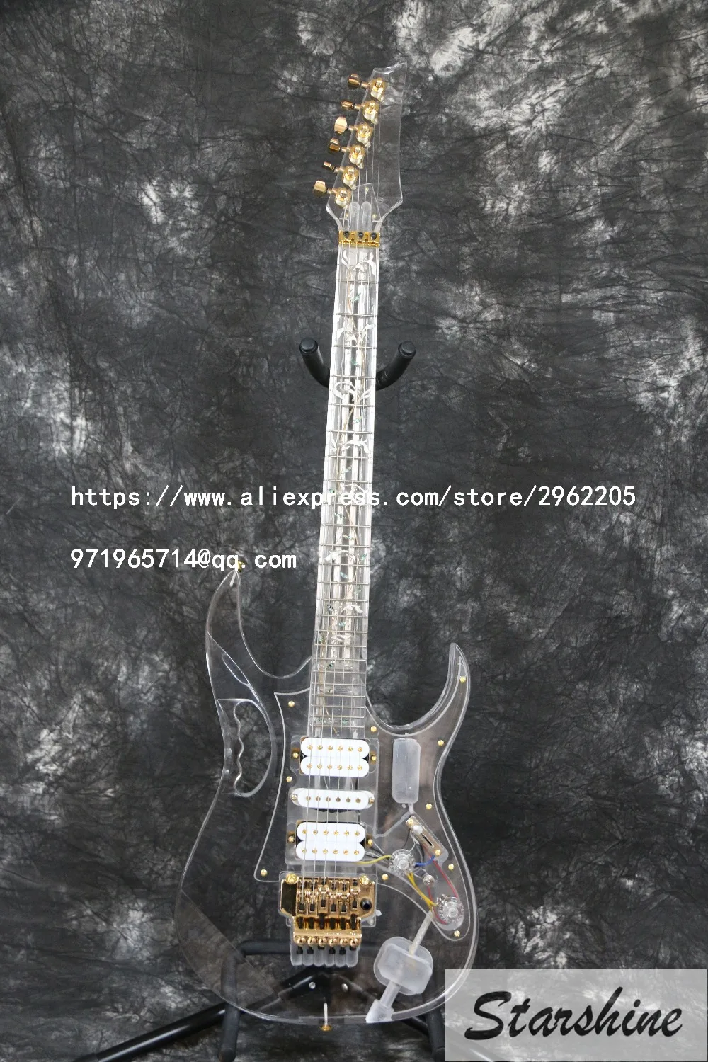 Бесплатная доставка Nstock Starshine SR LBC 033 цветная кристальная Электрогитара зеленый