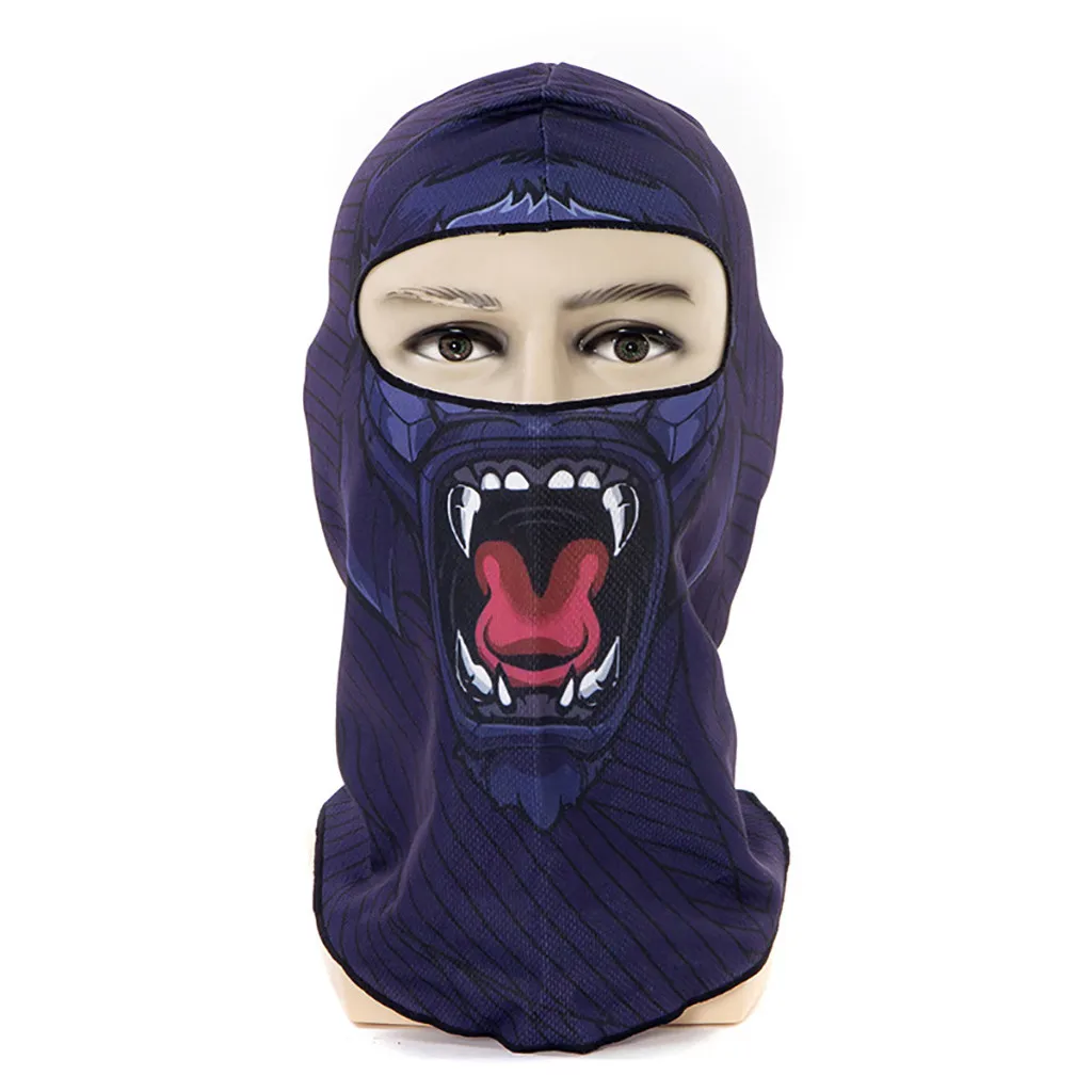 3D череп мотоциклетная Балаклава полная маска для лица Теплый моторный шлем