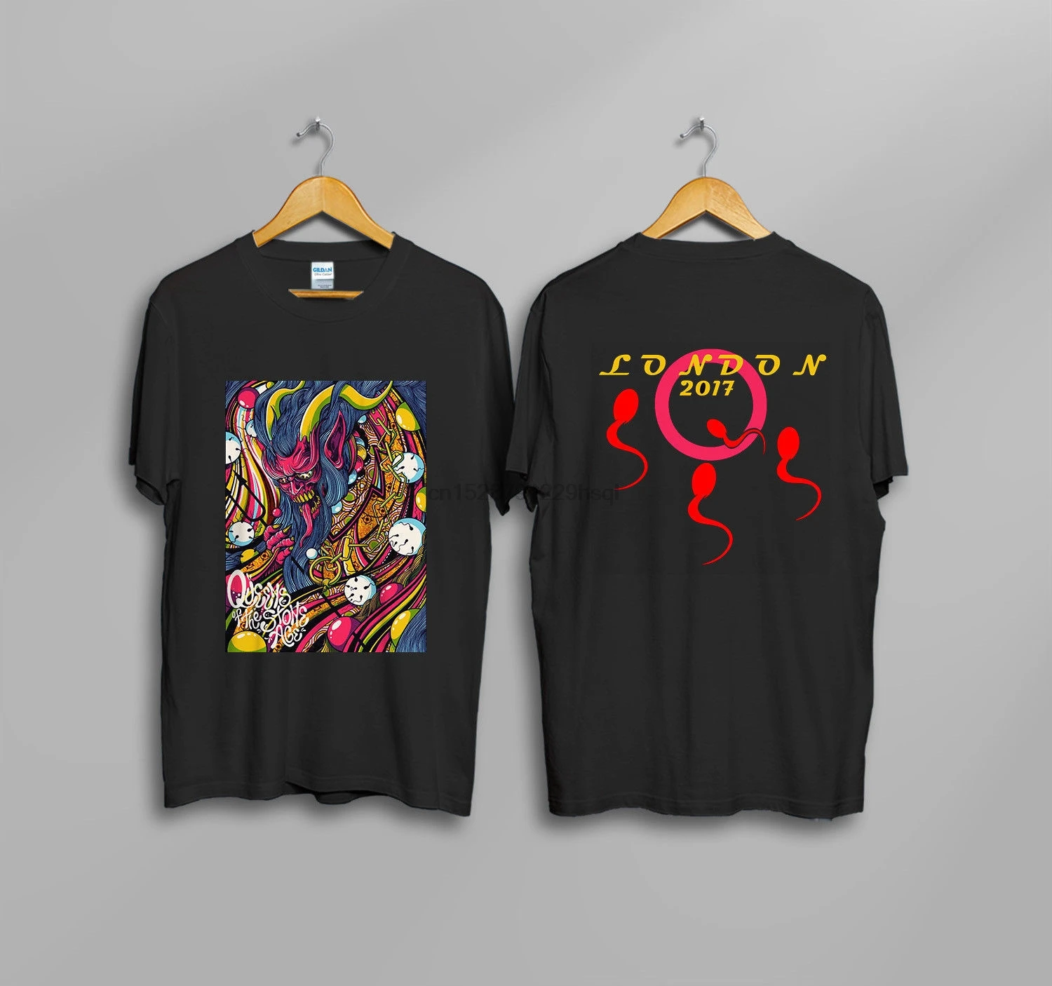 Винтажная Футболка QUEENS OF THE STONES AGE LONDON новая футболка с 3D принтом мужские