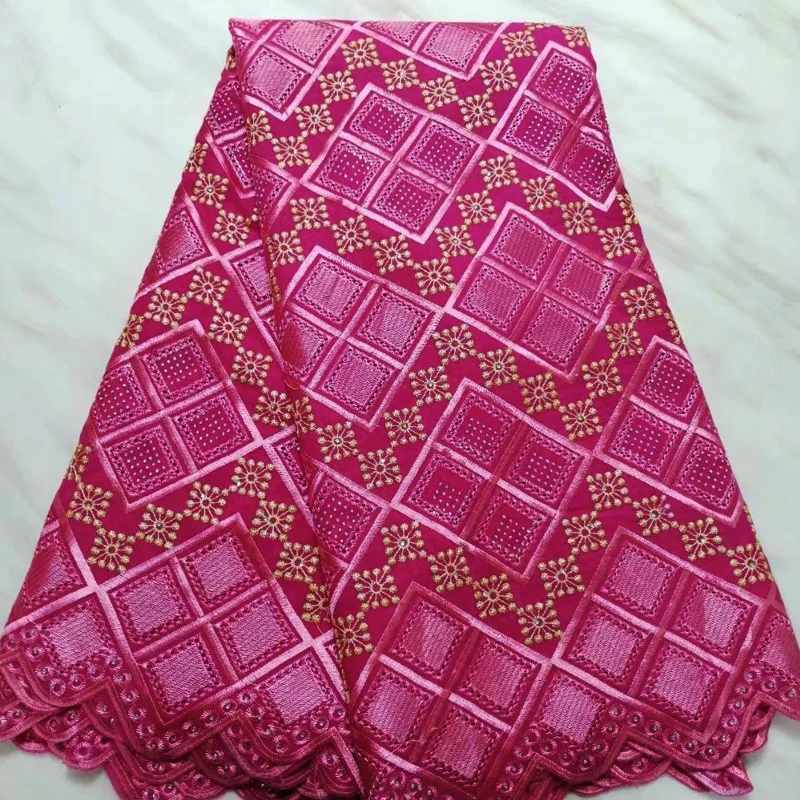 2019 высокое качество с камнями швейцарская вуаль кружева в Швейцарии африканская