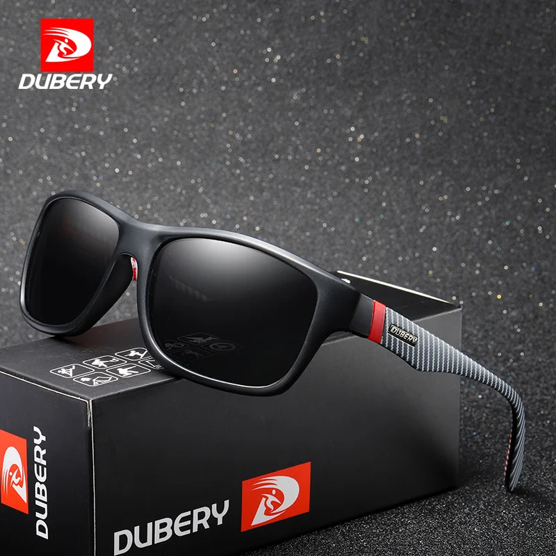 

DUBERY Vintage Sunglasses Polarized Men's Sun Glasses For Men UV400 Shades Spuare Black Summer Oculos Male 8 Colors Model 732