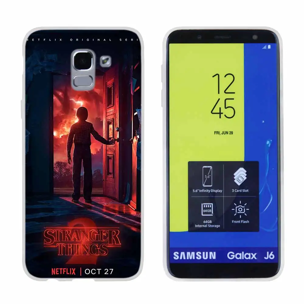 Очень странные дела для чехол для телефона samsung Galaxy j6 J8 J7 J5 J3 J4 Plus J610 Prime Мягкий силиконовый чехол - Цвет: Pattern02