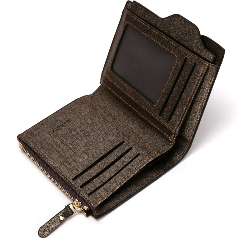 Мужской кошелек из искусственной кожи Маленький Многофункциональный воловьей