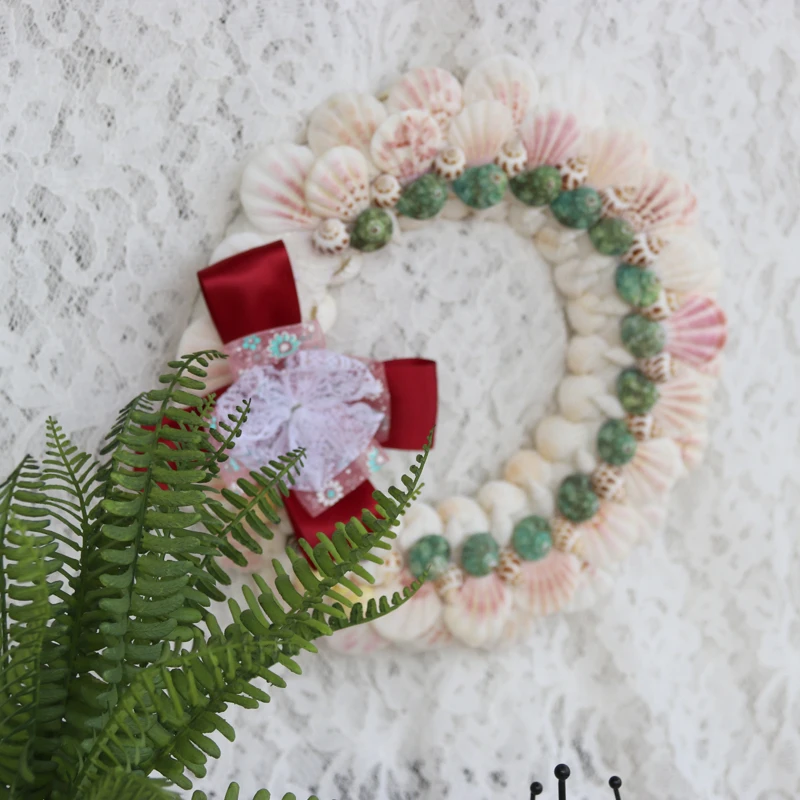 Бесплатная доставка (1 шт./лот) венок из морской ракушки натуральная ракушка и