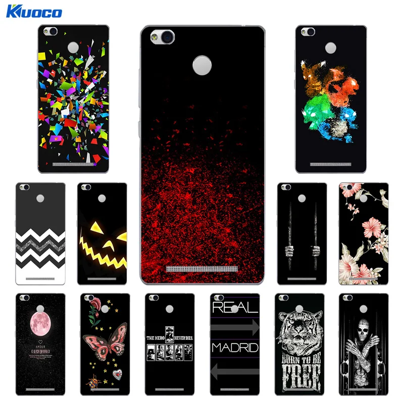 for Coque Xiaomi Redmi 3S Case Cover 5.0 Character Printing TPU Silicone 3 Pro Hongmi S |