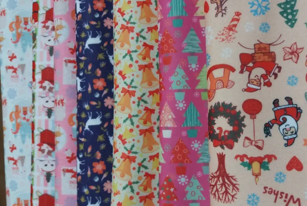 Сверхмягкие 7 шт. 15x15 см Рождественский олень Санта Клаус колокольчик Печатный