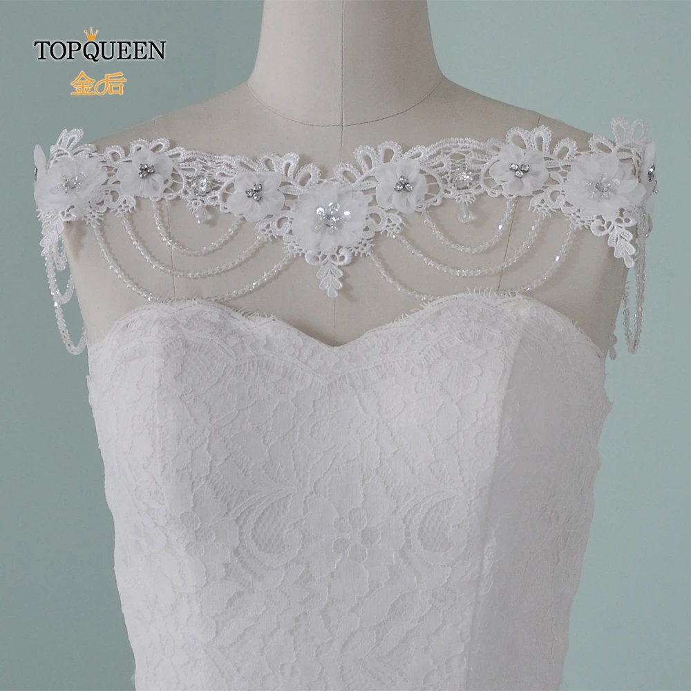 TOPQUEEN G04 отделанное бисером блестящее свадебное обертывание кисточкой Великолепная Длинная свадебная накидка африканская Женская шаль для особых событий