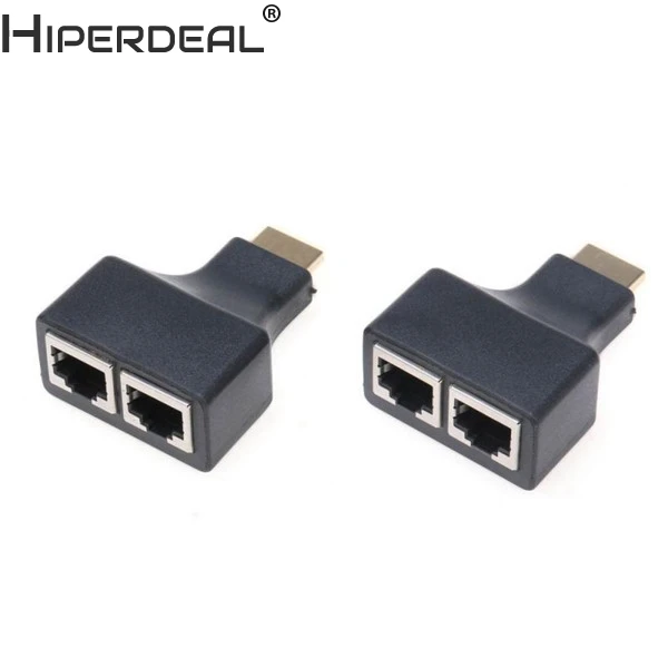HIPERDEAL HDMI по RJ45 CAT5e CAT6 UTP LAN Ethernet балун расширитель ретранслятор-1080p3D HD HW