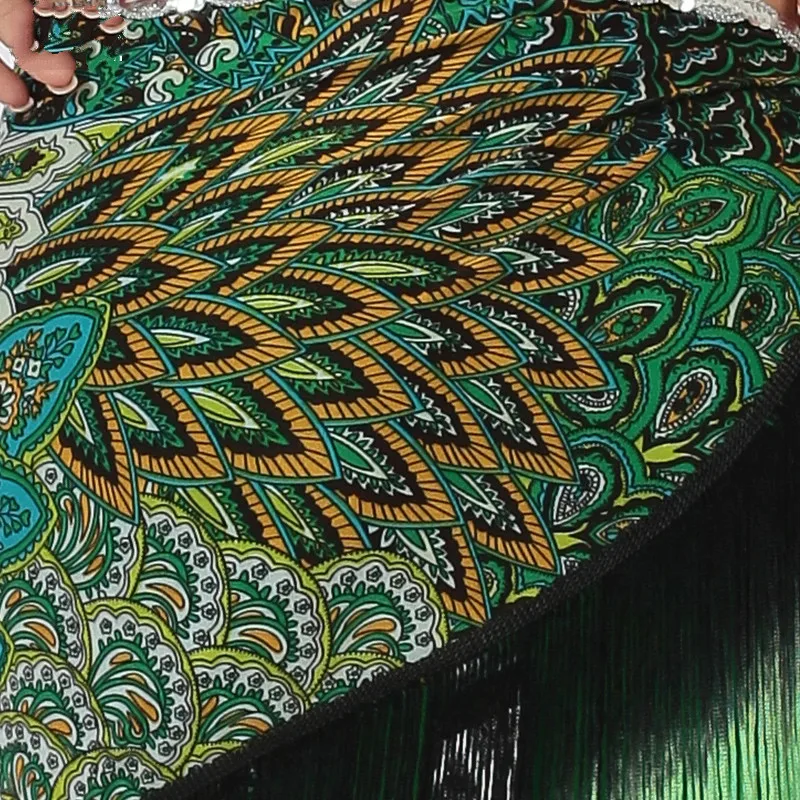

2016 New Belly Dance Accessories Dancing Wear Hip Scarf Peacock Costumes for Women Indian Dance Tassel Belly Dance Belt