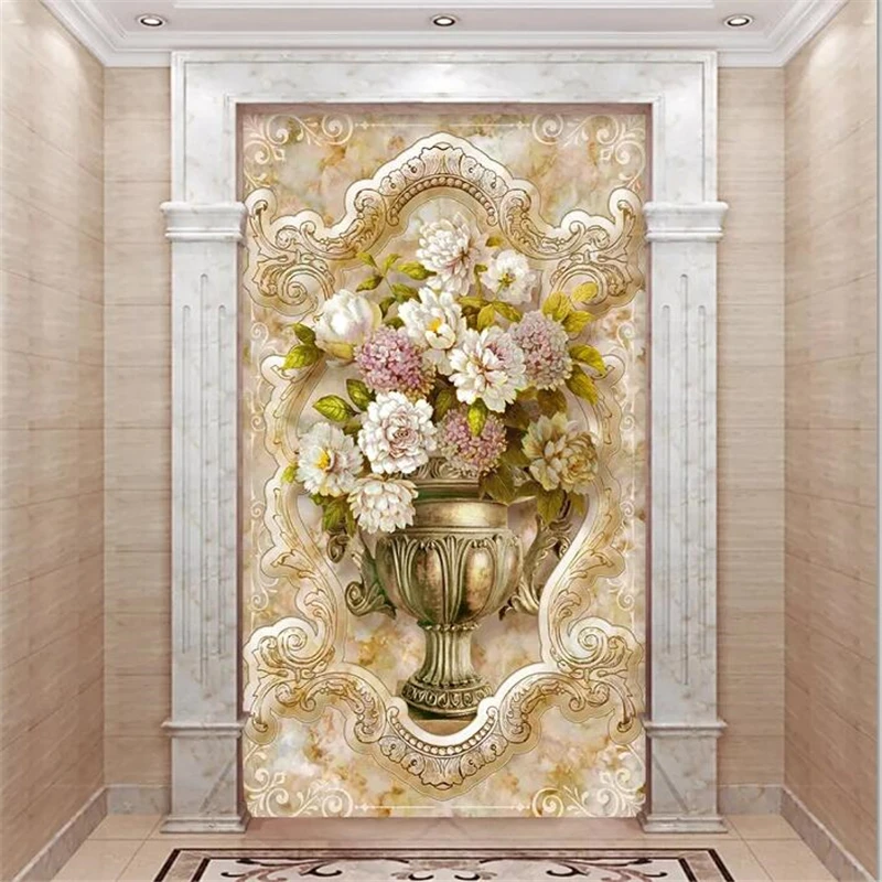 Настенные 3D обои на заказ wellyu de pared фотообои с Европейским рисунком под мрамор