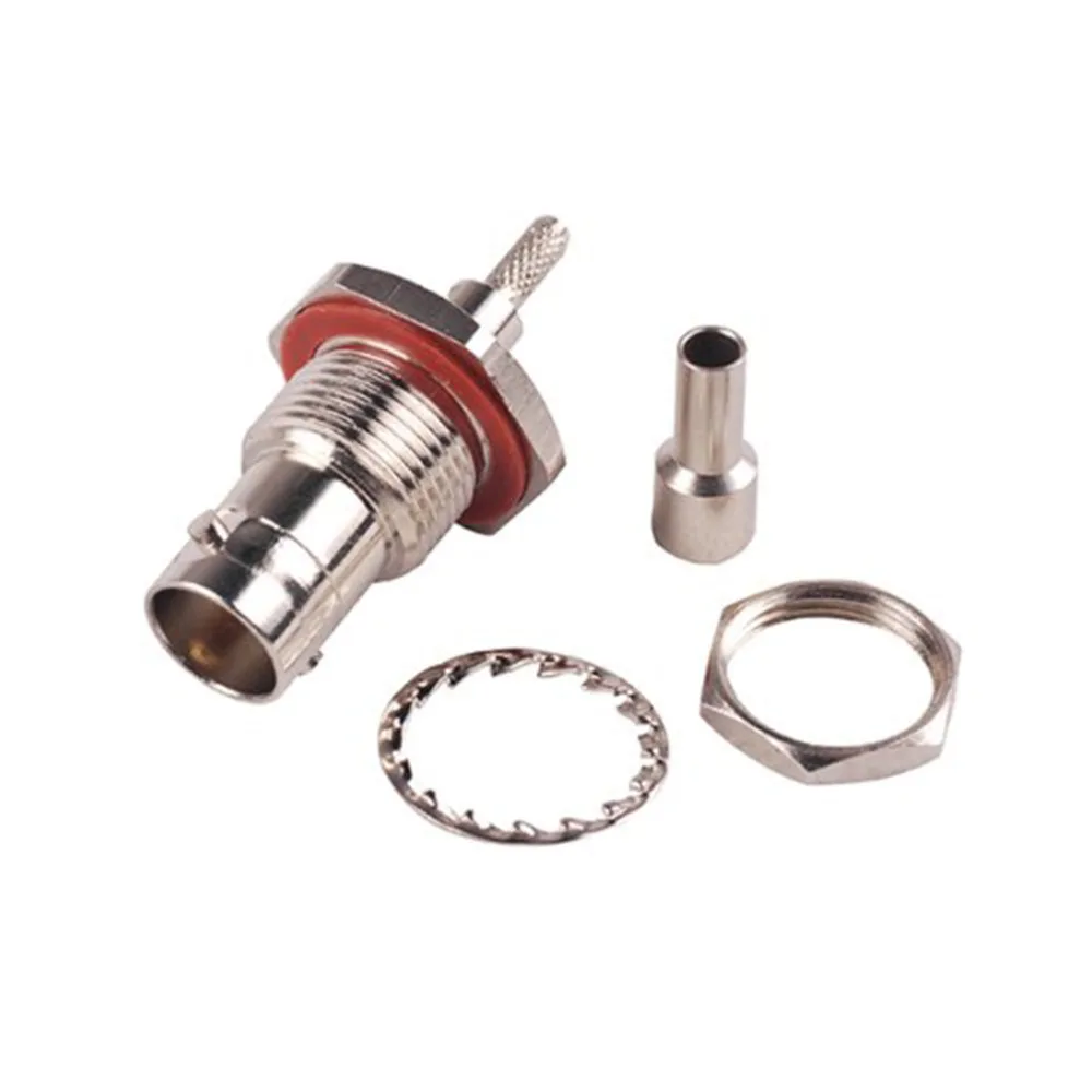 Гнездовой разъем BNC 75 Ом с гнездовой перегородкой радиочастотный уплотнительным