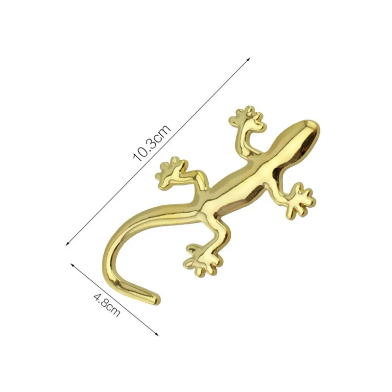 Автомобильная 3D стерео Наклейка 10*4 5 металлический корпус Gecko наклейка