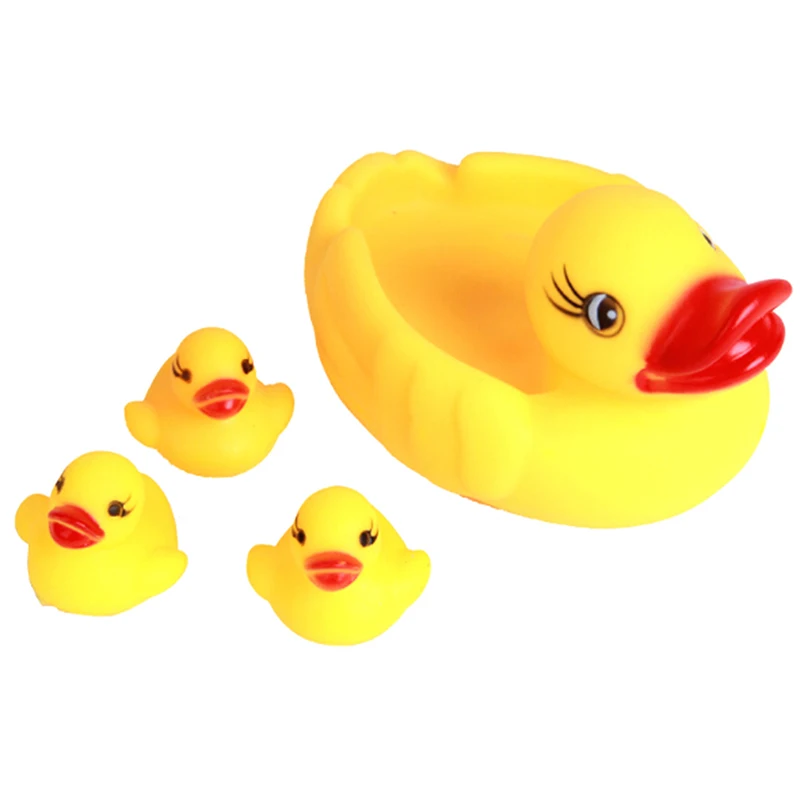 Сжимаемые звуковые желтые резиновые утки Ducky детские игрушки для ванной детей