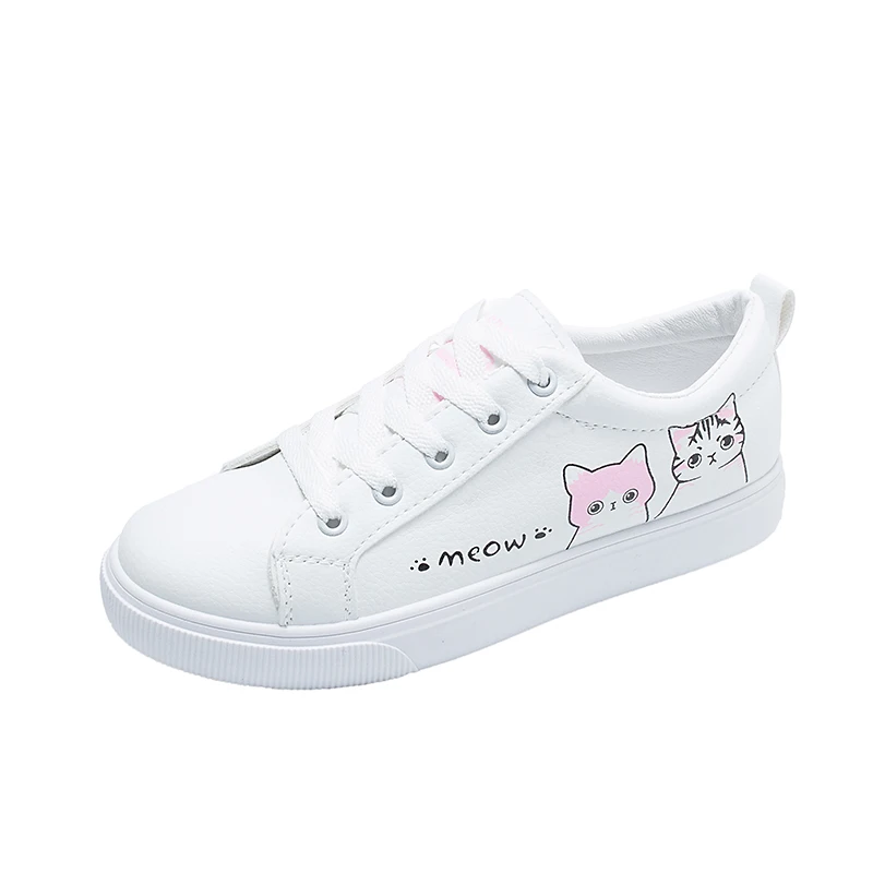 Новинка 2019 женская обувь с круглым носком принтом животных модная дизайнерская