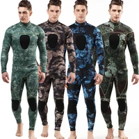 3mm neoprene spearfishing wetsuit men for underwater fishing hunting pesca peche camouflage with diving suit vest open cell hood