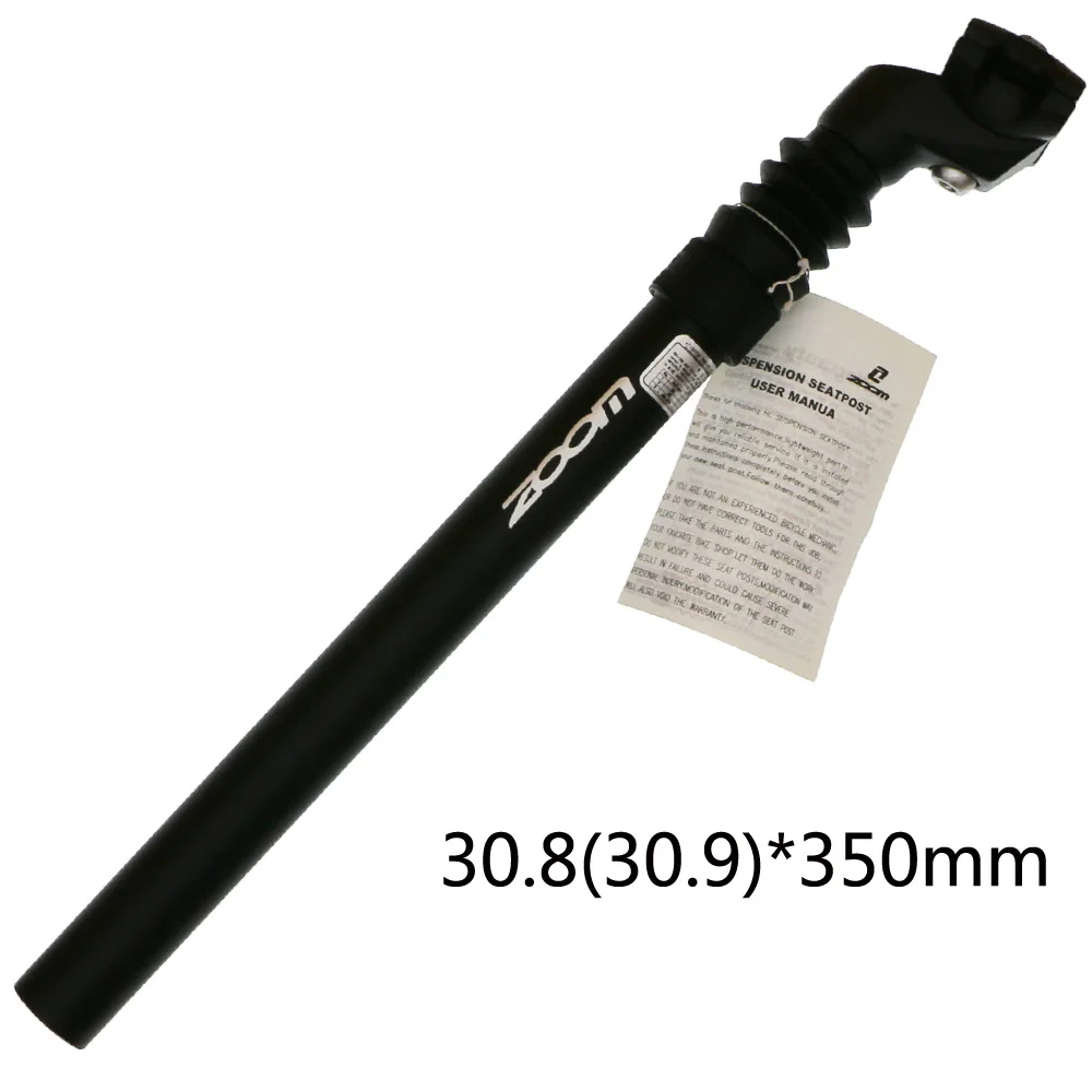 30.9 350mm ZOOM 30,9 амортизатор амортизирующий Подседельный штырь 25,4/28,6 мм 27,2 Подседельный штырь для велосипеда 30,8/31,6 MTB горная дорога велосипедная часть - Цвет: 30.9 350mm