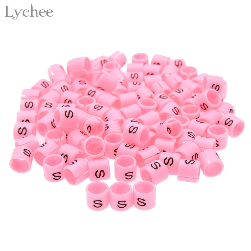 Lychee 100 шт цветные пластиковые размеры маркер вешалка размер одежды Маркеры