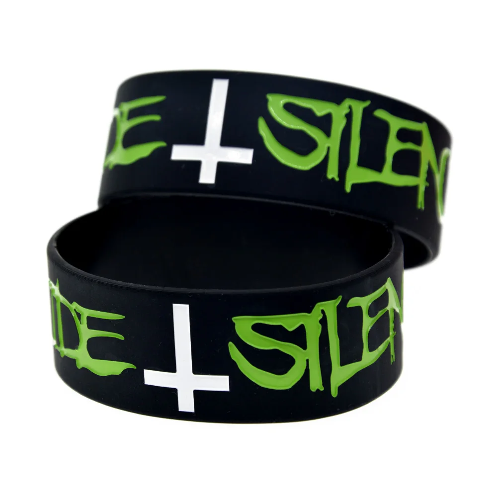 1 шт. Suicide Silence &quotсиликоновый браслет ширина дюйм широкий в рекламных целях!