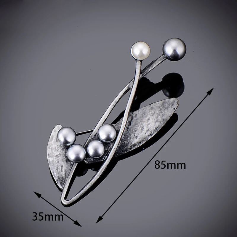 Элегантный разноцветный бисер винтажный лист Броши Булавки для женщин античный
