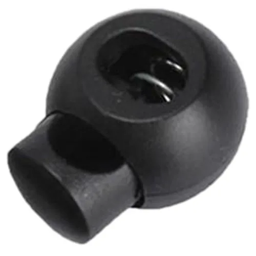 100 шт. Блокировка шнура блокировки активный конец сферическая пружина черный |