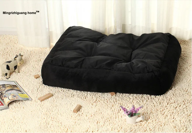 

1PC Hot Sell 2 Colors Fashion Pet Beds Warm Kennel House Comfortable Cama Para Cachorro Mat High Quality Large Dog Bed OZ 002