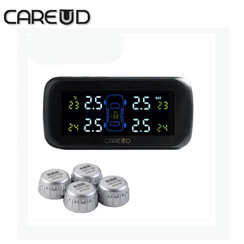 ЖК TPMS 4 внешних датчиков контроля давления в шинах системы измерение PSI/БАР