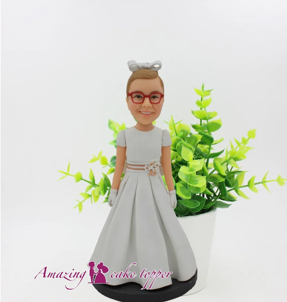 

2019 AMAZING CAKE TOPPER Toys Kind and beautiful little girl And Groom Gifts Ideas Customized Figurine Valentine's Day