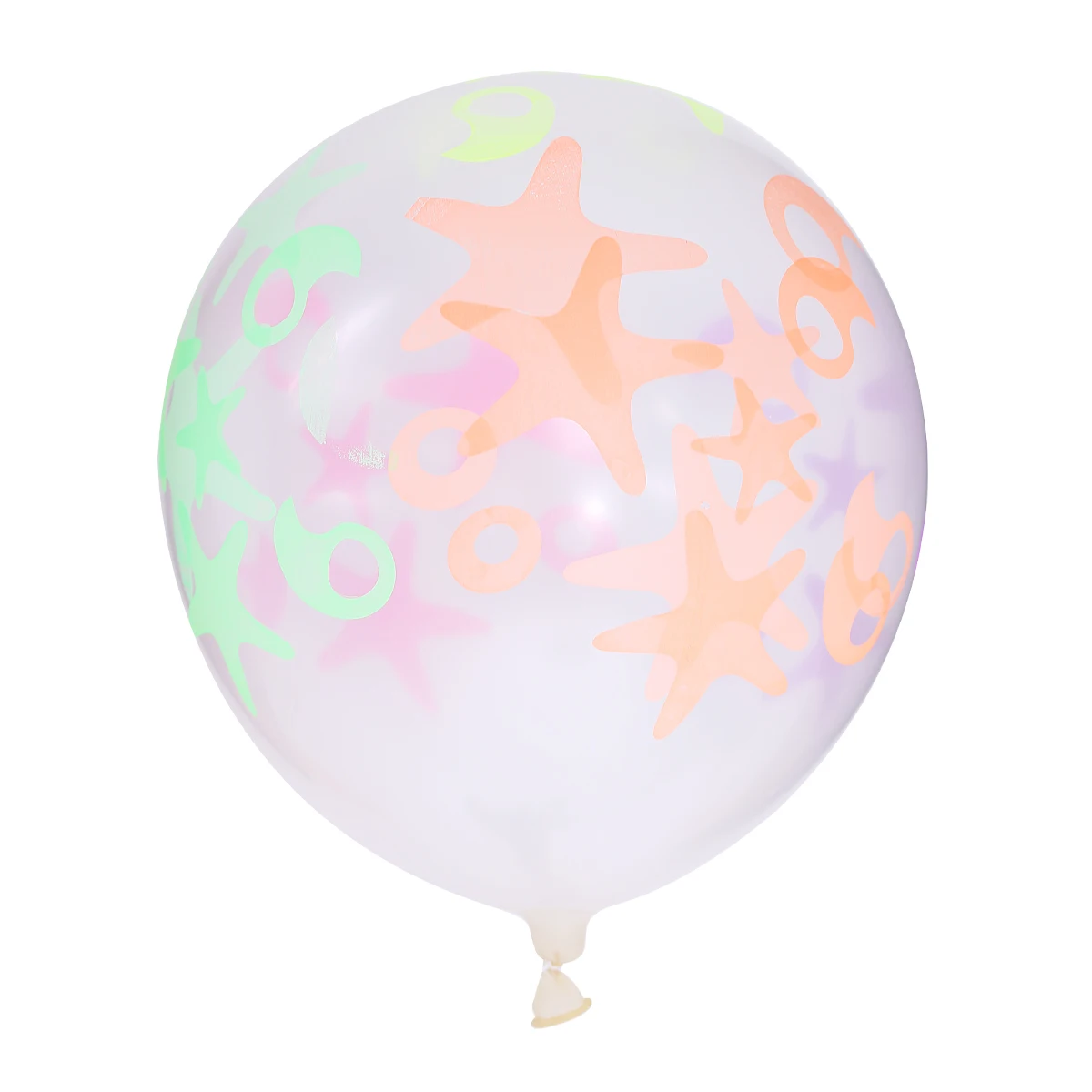 100pcs 12-inch 2.5g Clear Flowers Printed Balloons Assorted Pattern Latex (Mixed Patterns) | Игрушки и хобби