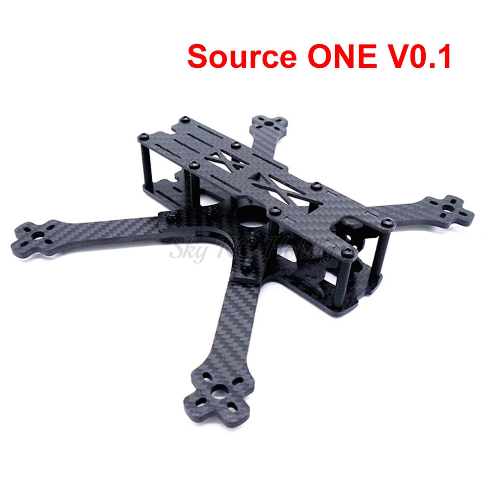 Источник Один " 5 дюймов V0.1/V0.2 225 225 мм с 4 мм arm X frame FPV гоночный Дрон Квадрокоптер рамка Комплект лучше, чем Alien 225