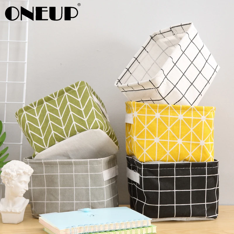ONEUP DIY офисная настольная корзина для хранения игрушек белья складная коробка