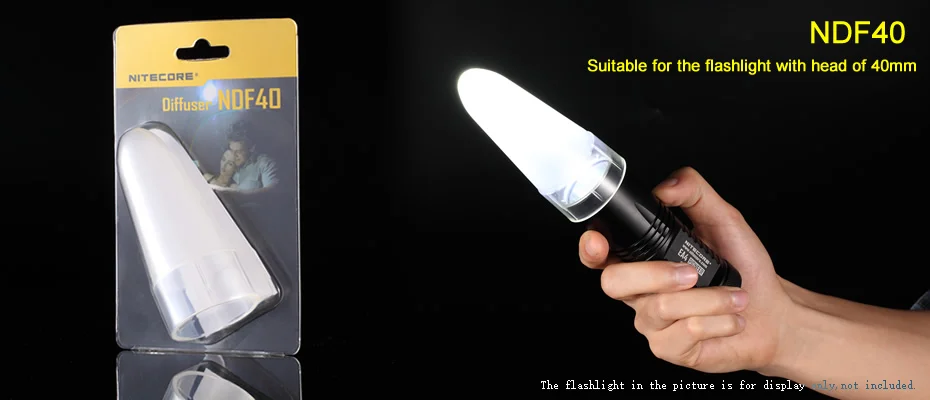 NITECORE NDF40 рассеиватель подходит для фонарика с головкой 40 мм фонарик для путешествий EA4 EA41 MH27 MH25GT CR6 CU6