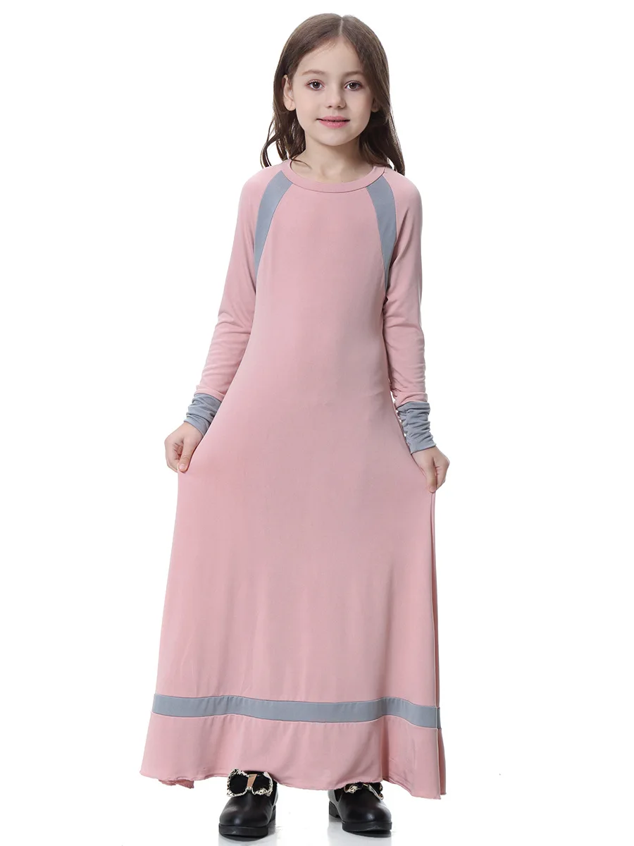 H1306 новейшее платье для девочек с длинными рукавами abaya первоклассная ткань и