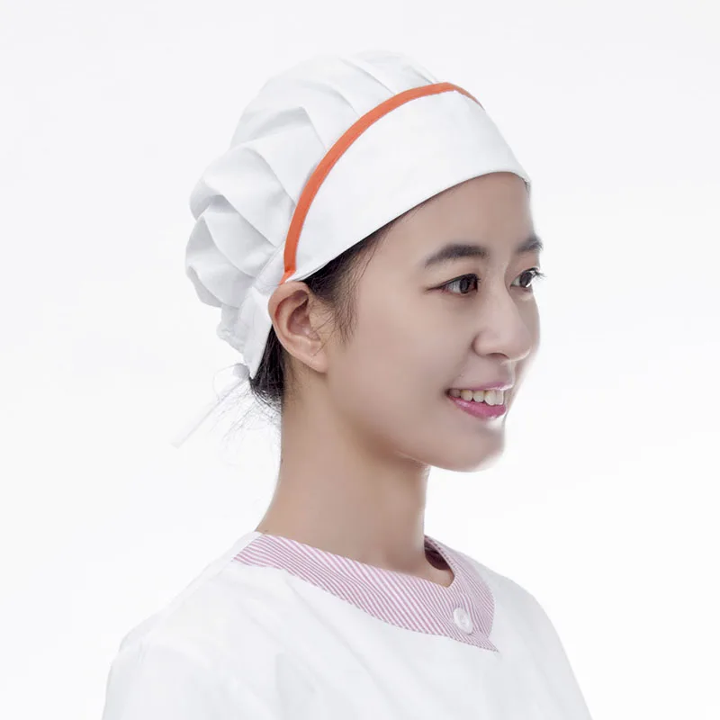 

New Men's and Women's Food Hygiene Chef Cap Korean Restaurant Sanitary Kitchen Chef's Work Hat Dust-proof Air-permeable